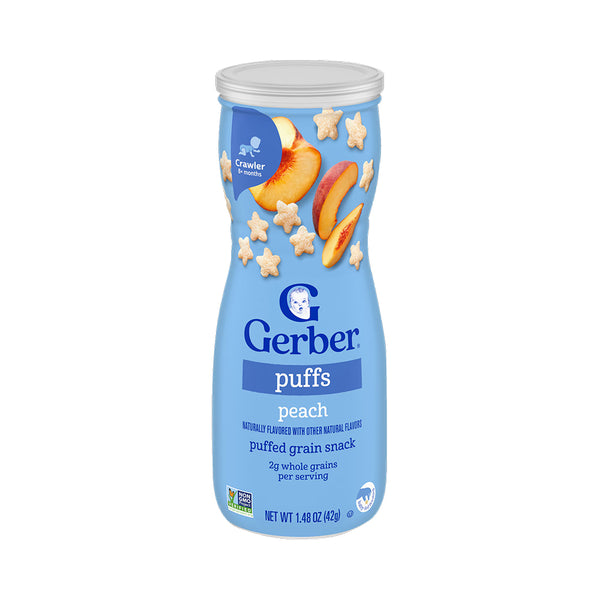 Gerber Puffs for Crawlers, 8+ months - Peach
