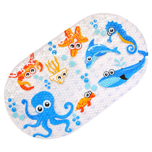 Non-Slip Cartoon Bath Mat for Kids – Soft & Safe Shower