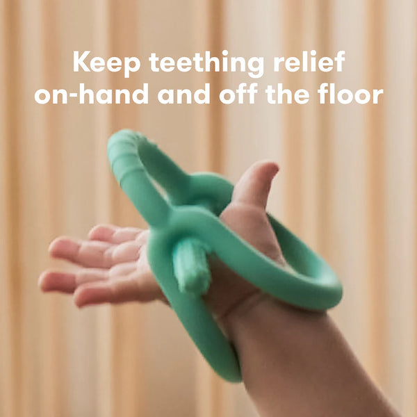 Frida Baby Get-A-Grip Silicone Teether for Teething Pain Relief - Teal