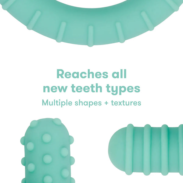 Frida Baby Get-A-Grip Silicone Teether for Teething Pain Relief - Teal