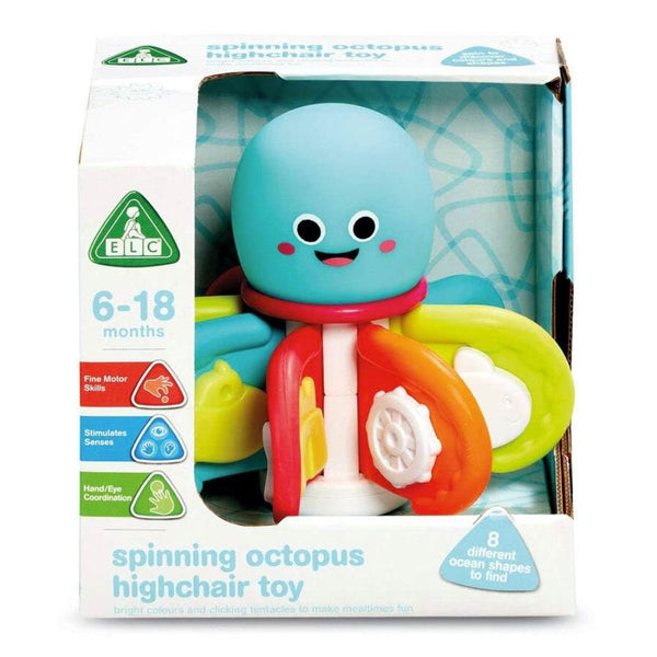 Elc Octopus Highchair Spinner Toy Multicolour - Dezine Kids