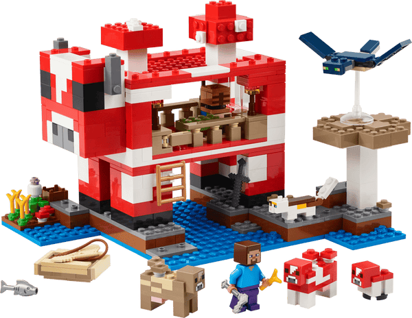 Lego Minecraft The Mooshroom House Island Gamer Kit Toy for Kids - Dezine Kids