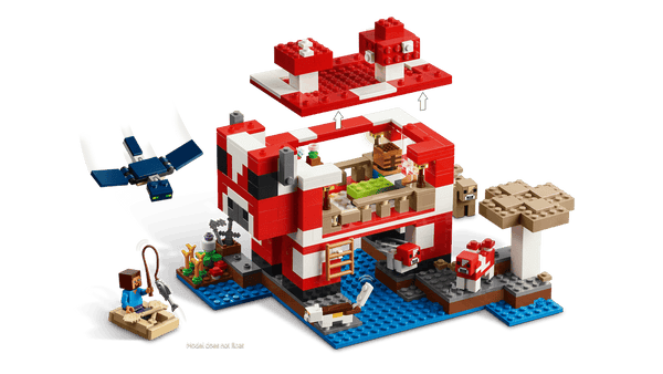 Lego Minecraft The Mooshroom House Island Gamer Kit Toy for Kids - Dezine Kids