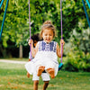 Plum Metal 2-In-1 Swing Set