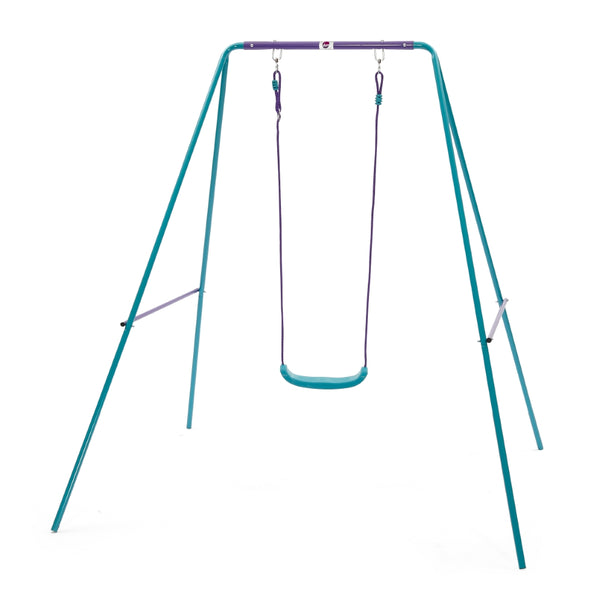 Plum Metal 2-In-1 Swing Set