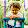 Plum Metal 2-In-1 Swing Set
