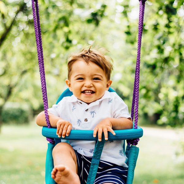 Plum Metal 2-In-1 Swing Set