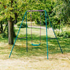 Plum Metal 2-In-1 Swing Set