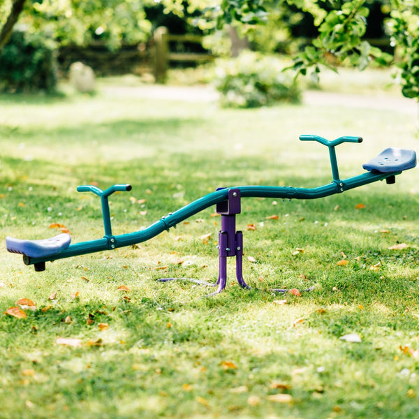 Plum Metal Rotating See Saw