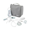 Beaba Grooming Kit, Hanging Toiletry Pouch with 9 Accessories - Blue
