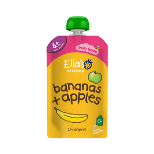 Ellas Kitchen Baby Puree Pouch, 4+ months 120g - Bananas & Apples