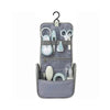 Beaba Grooming Kit, Hanging Toiletry Pouch with 9 Accessories - Blue