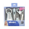 Beaba Grooming Kit, Hanging Toiletry Pouch with 9 Accessories - Blue