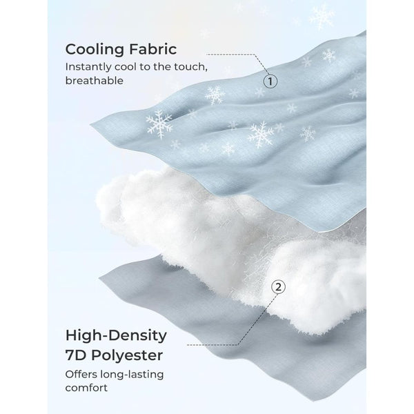 Momcozy U Shaped Pregnancy Pillow with Cooling Cover - Grey