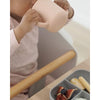 Beaba Silicone 3 Piece Learning Set, Non Slip, Unbreakable, BPA Free Baby Feeding - Pink - Dezine Kids