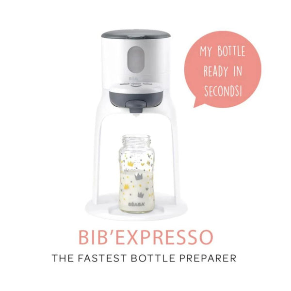 Beaba Bib Expresso 3 in 1 Bottle Preparer - White & Grey