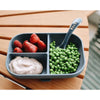 Beaba Divided Silicone Plate - Mineral Grey