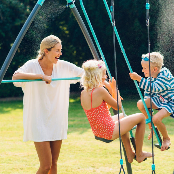 Plum Premium Metal Single Swing And Glider With Mist