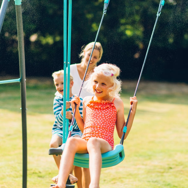 Plum Premium Metal Single Swing And Glider With Mist