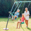 Plum Premium Metal Single Swing And Glider With Mist