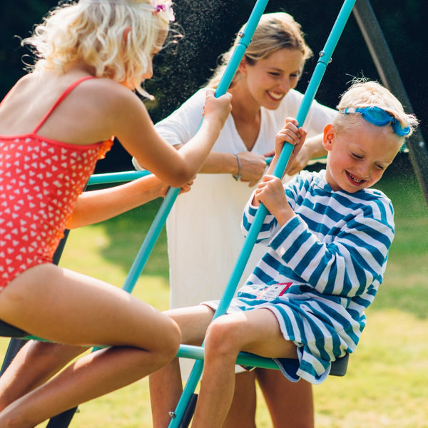Plum Premium Metal Single Swing And Glider With Mist