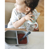 Beaba Divided Silicone Plate - Mineral Grey