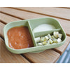 Beaba Divided Silicone Plate - Sage Green