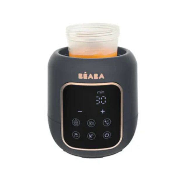 Beaba Multi Milk 5 in 1 Baby Bottle Warmer, Fast Steam Mode, Defrost & Baby Food Warmer with LED Display, Touch Screen & Adjustable Timer - Night Blue