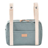 Beaba Mini Paris Baby Diaper Bag with 5L Capacity, Multi Pocket Organizer with Stroller Clips - Sage Green - Dezine Kids