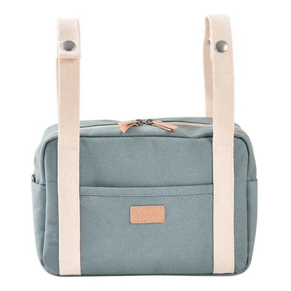 Beaba Mini Paris Baby Diaper Bag with 5L Capacity, Multi Pocket Organizer with Stroller Clips - Sage Green - Dezine Kids