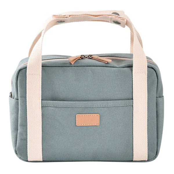 Beaba Mini Paris Baby Diaper Bag with 5L Capacity, Multi Pocket Organizer with Stroller Clips - Sage Green - Dezine Kids