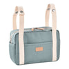 Beaba Mini Paris Baby Diaper Bag with 5L Capacity, Multi Pocket Organizer with Stroller Clips - Sage Green - Dezine Kids