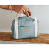 Beaba Mini Paris Baby Diaper Bag with 5L Capacity, Multi Pocket Organizer with Stroller Clips - Sage Green - Dezine Kids