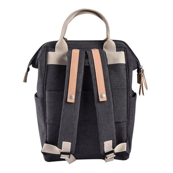 Beaba Wellington Diaper Bag, Large Capacity Baby Bag with Changing Mat, Durable, Water Resistant - Dark Grey - Dezine Kids