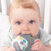 Bbluv Gluv Original Silicone Baby Teething Mitten - Grey - Dezine Kids