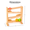Curious Cub Wooden Ball Tracker Montessori Inspired Educational Ramp Toy - Dezine Kids