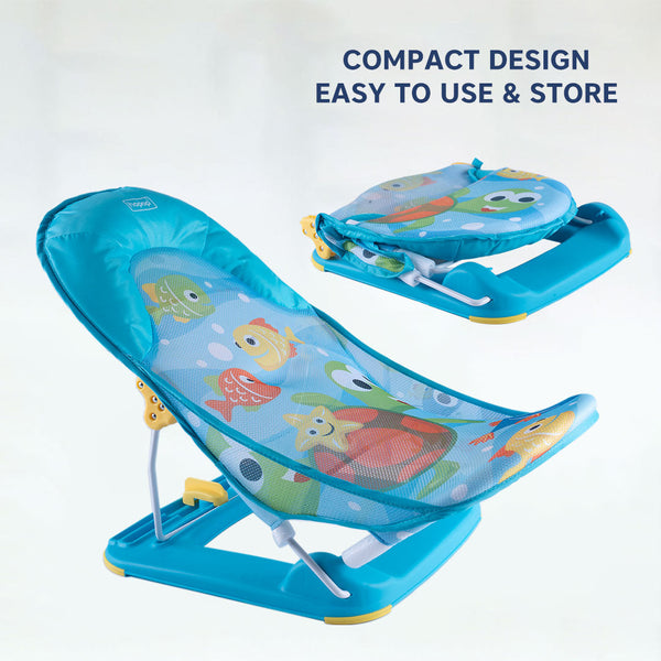 Anti-Skid Compact Baby Bather for Safe & Comfortable Bath Time