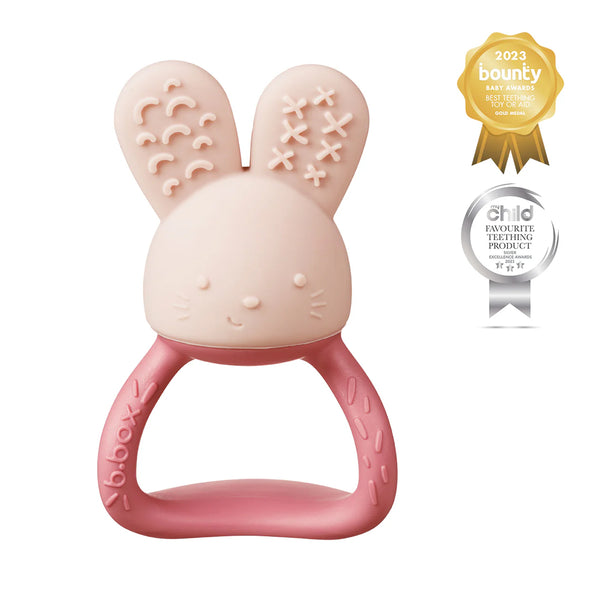 B.Box Chill Plus Fill Bunny Teether - Blush Pink