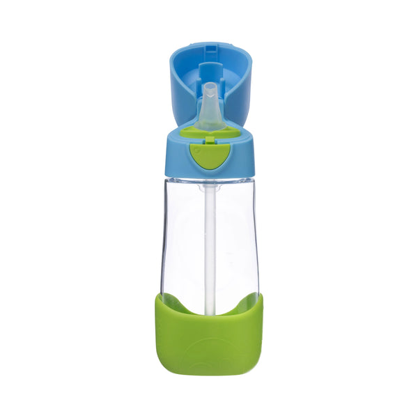 B.Box Tritan Straw Drink Bottle 450 ml - Ocean Breeze Blue Green