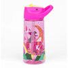 Kicups Clear Sip Tritan Straw Bottle with Slider Lid 550ml - Whimsical Wonderland