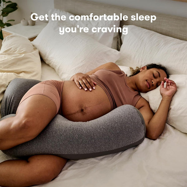 Frida Mom Adjustable Keep Cool Pregnancy Pillow Support for Belly Hips + Legs for Pregnant Women