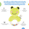 Nuluv Playtime Ring Rattle Soft Toy with Sound - Frog