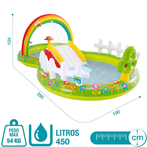 Intex My Garden Inflatable Play Center With Slide 2Y+ - Dezine Kids