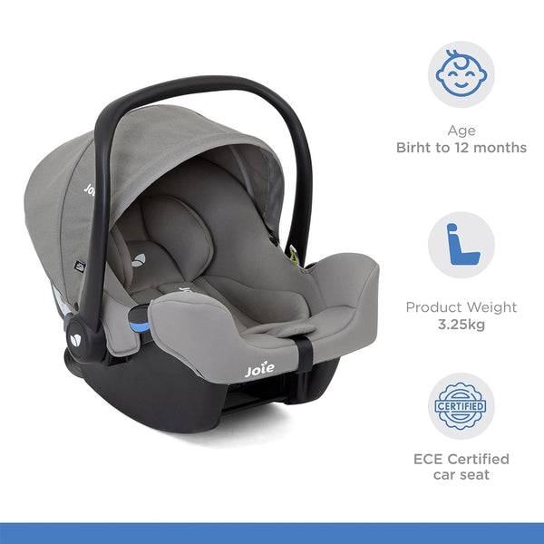 Joie Carry Cot Car Seat I-Snug - Gray Flannel - Dezine Kids