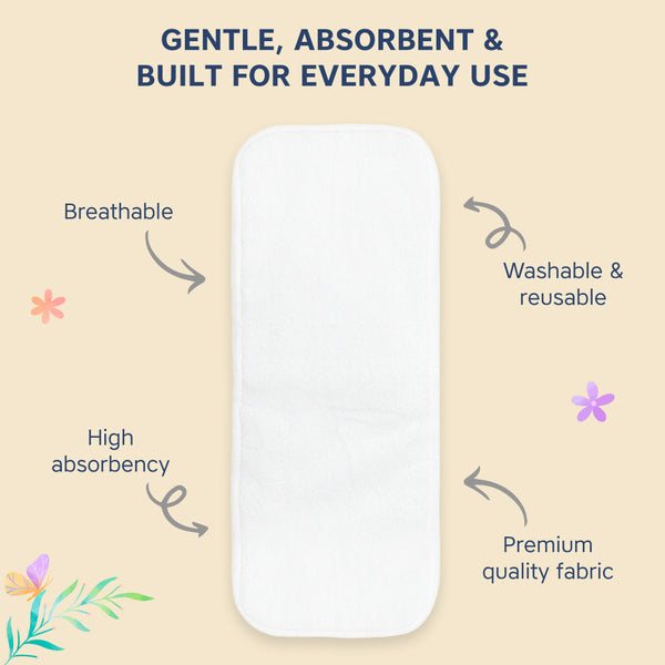 Hopop Washable & Reusable Baby Diaper Inserts - Dezine Kids