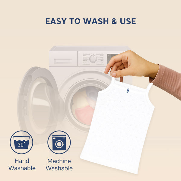 Hopop Baby Girls Sleeveless Cotton Camisole Vest Pack of 1