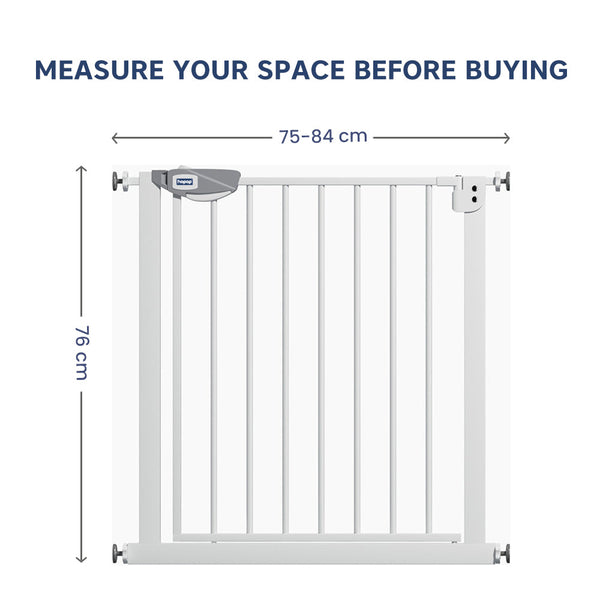 Hopop Baby Safety Gate for Kids with Two-Way Auto-Close- 75x85 Cm - Dezine Kids