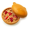Melii Silicone Bowl With Lid, Spoon & Fork, Airtight & Leakproof Lid - Bear