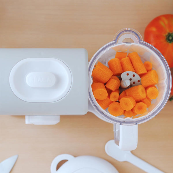 Beaba Babycook Express Multifunctional Baby Food Processor, Blender, Steamer, Sterilizer and Cooker - Velvet Grey