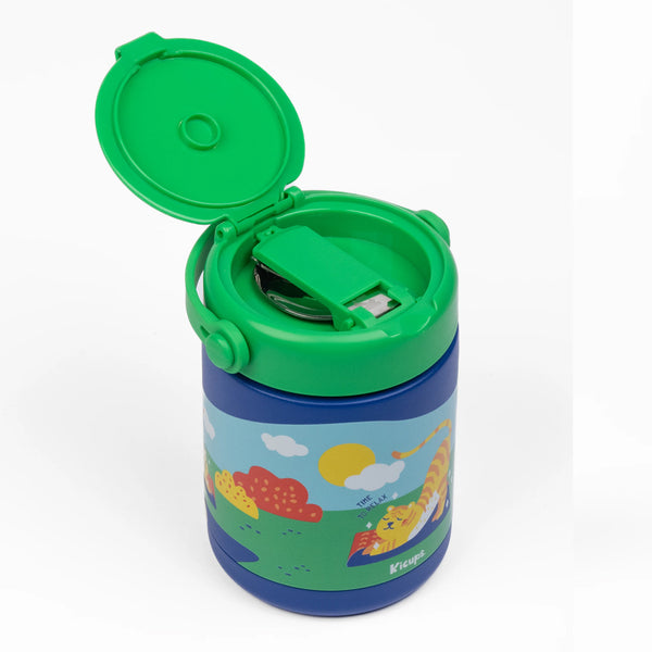 Kicups Joyful Jar Stainless Steel Insulated Food Jar 488ml - Jungle Gym